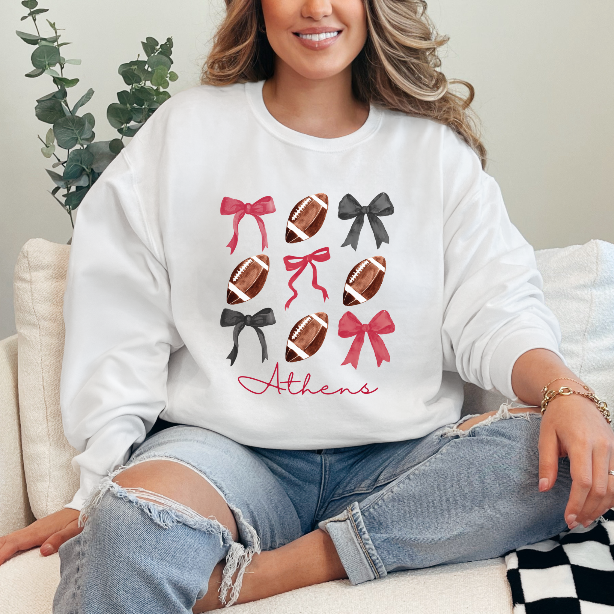 Coquette Georgia Football Sweater