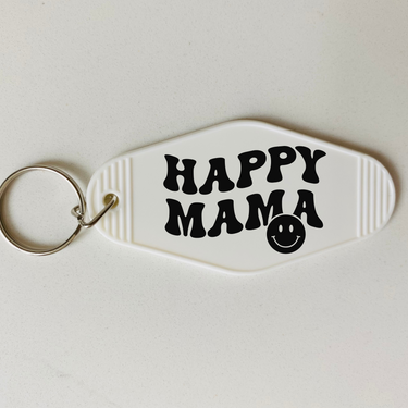 Happy Mama Motel Keychain with Tassel