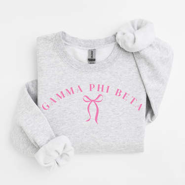 Gamma Phi Beta Pink Ribbon Sweater