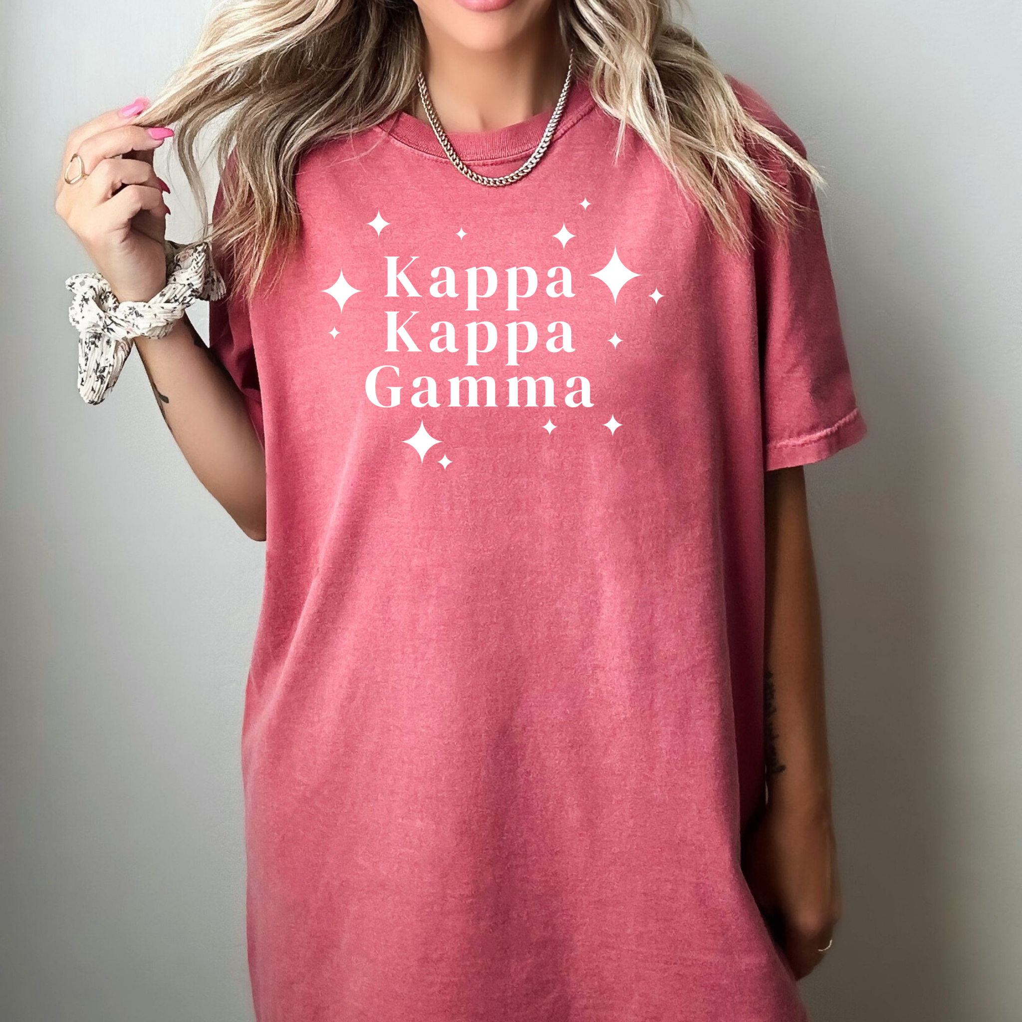 Kappa Kappa Gamma White Stars T-Shirt