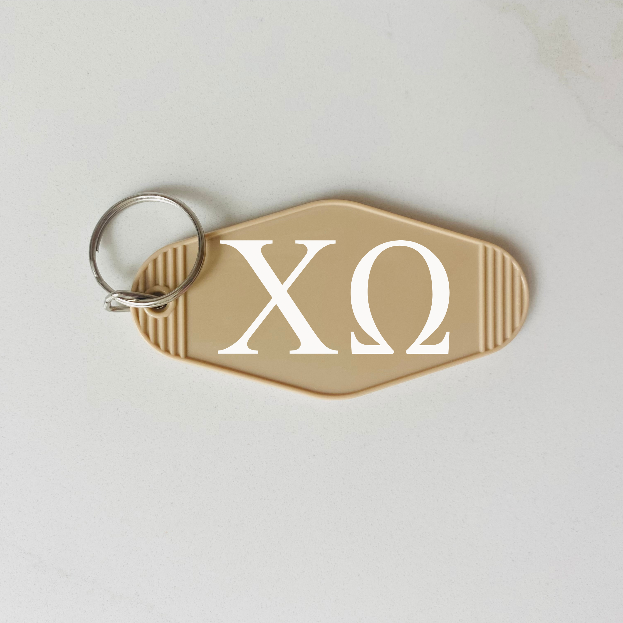 Chi Omega Retro Motel Keychain