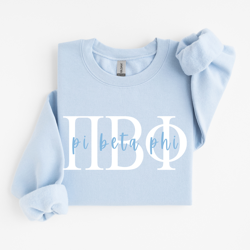 Pi Beta Phi Classic Letters Sweater