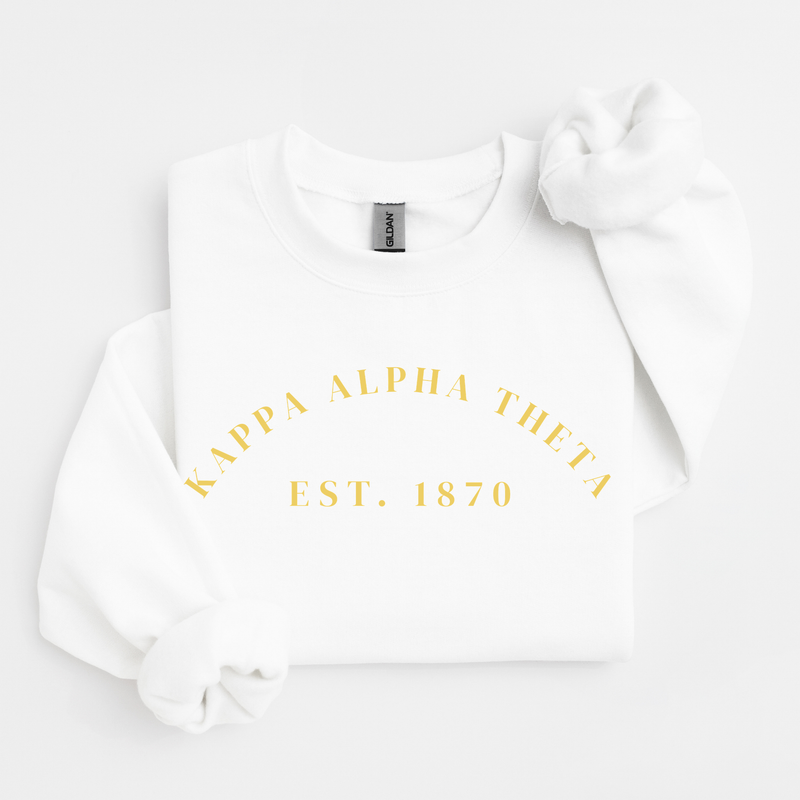 Kappa Alpha Theta Gold Established Sweater