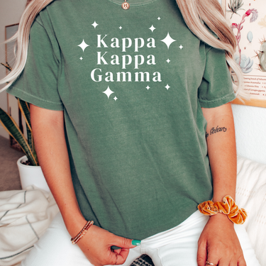 Kappa Kappa Gamma White Stars T-Shirt