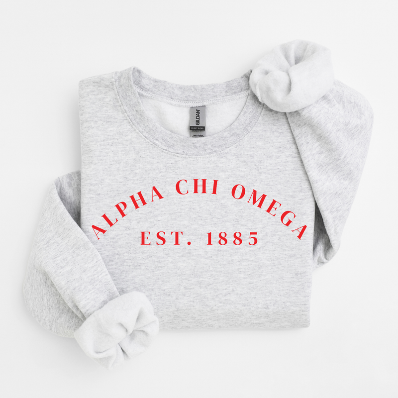 Alpha Chi Omega Scarlet Established Sweater