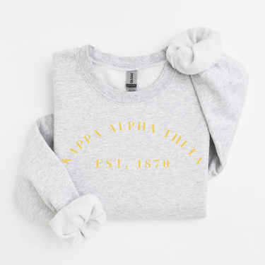 Kappa Alpha Theta Gold Established Sweater