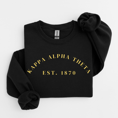 Kappa Alpha Theta Gold Established Sweater