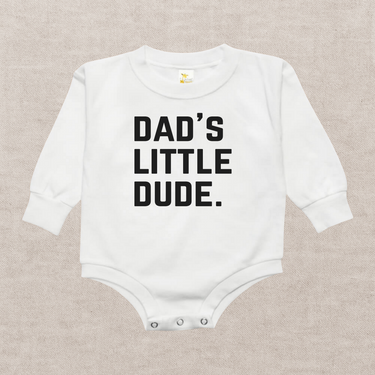 Dad's Little Dude Bubble Romper