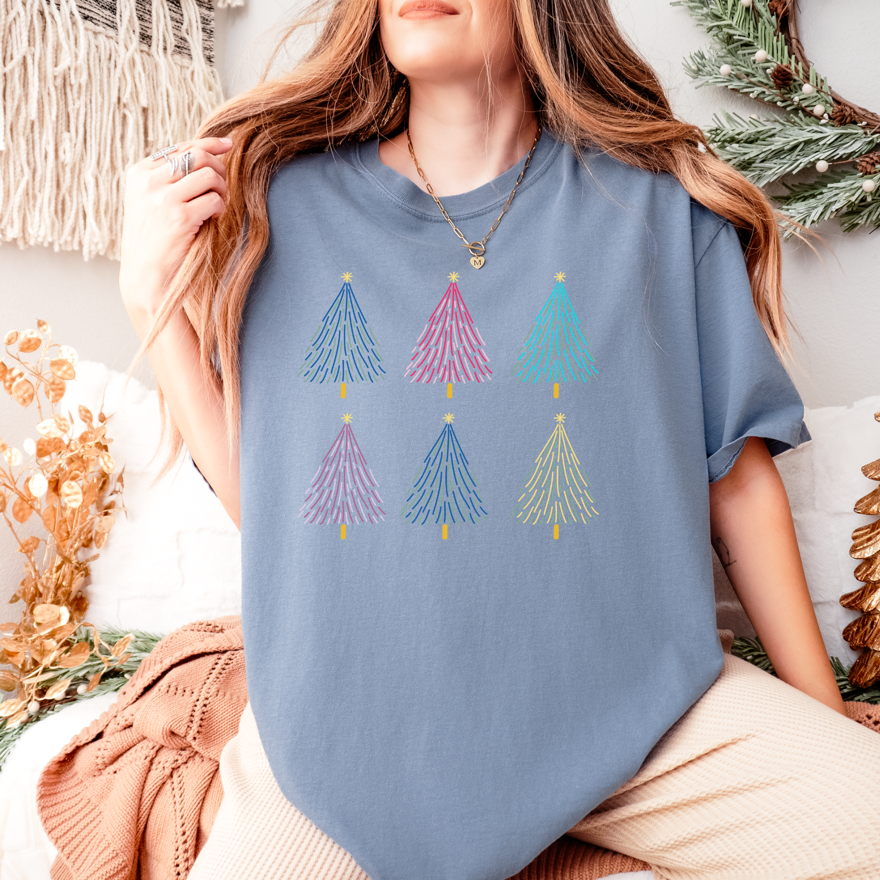 Colorful Christmas Trees T-Shirt