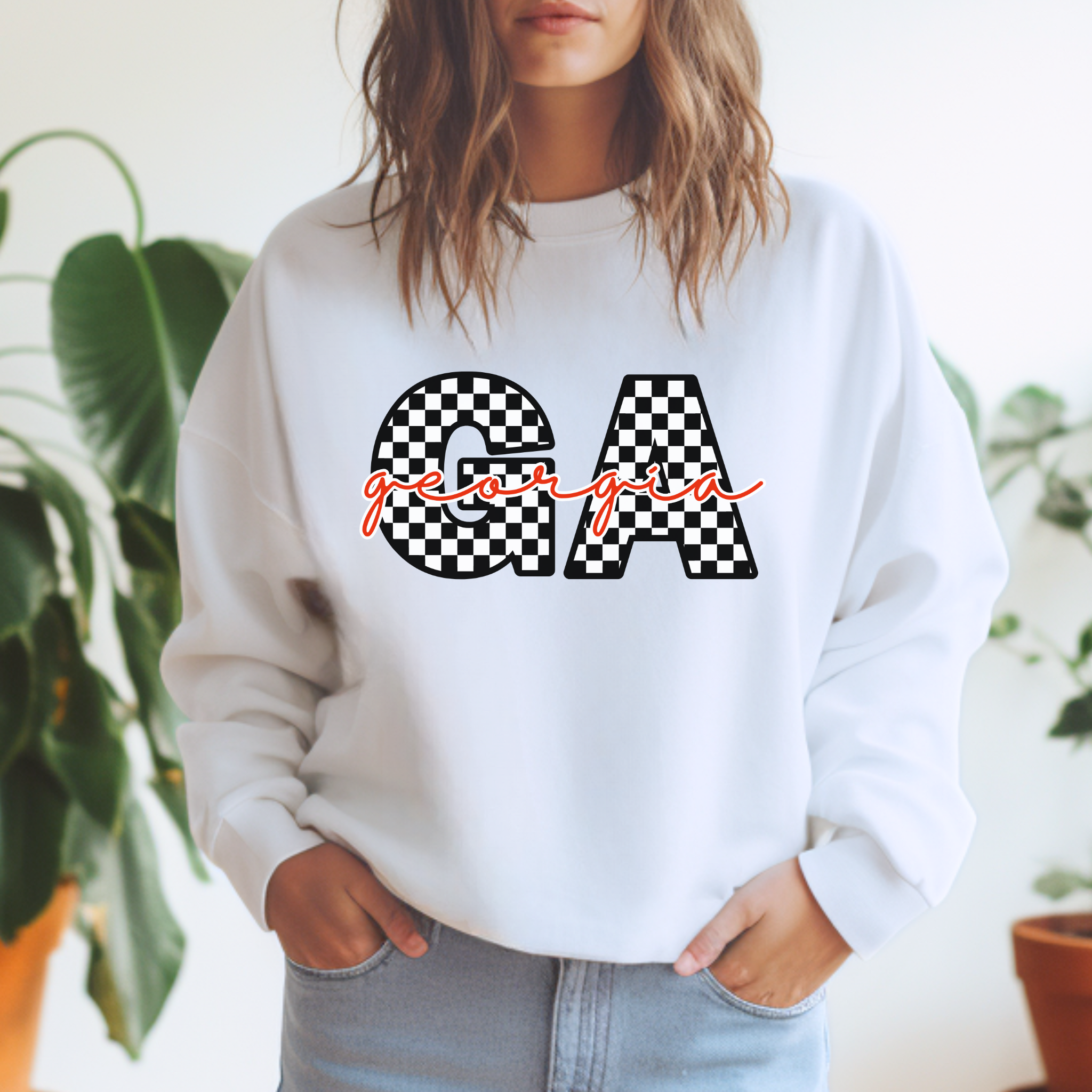 Checkered Georgia Football Sweater