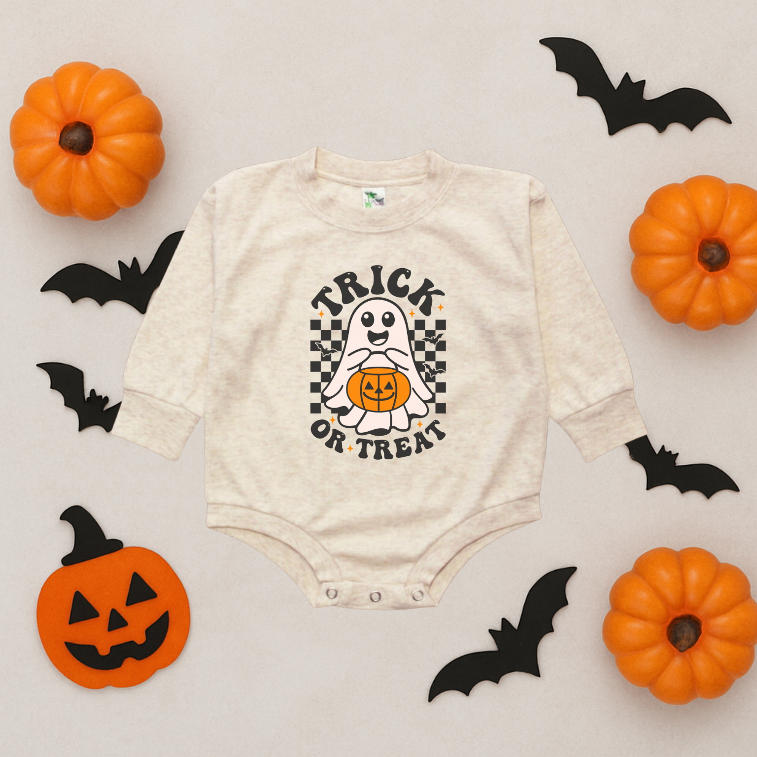 Trick or Treat Bubble Romper