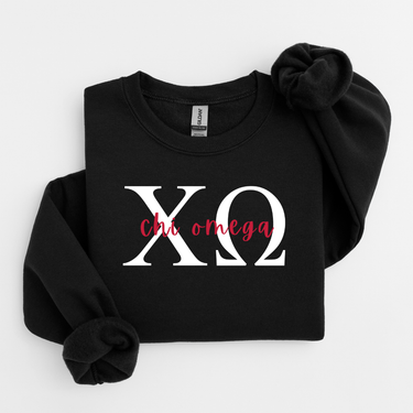 Chi Omega Letters Sweater