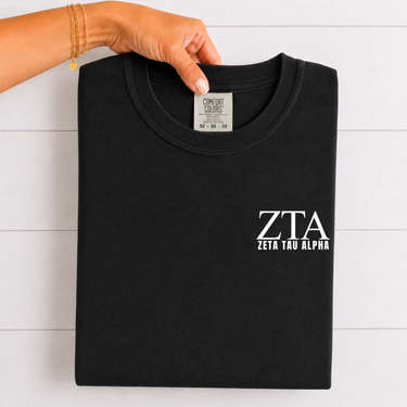 Zeta Tau Alpha Letters T-Shirt