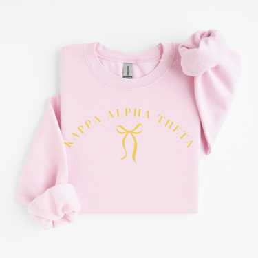 Kappa Alpha Theta Gold Ribbon Sweater