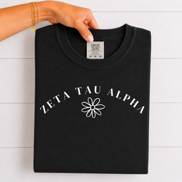 Zeta Tau Alpha Flower T-Shirt
