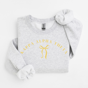Kappa Alpha Theta Gold Ribbon Sweater