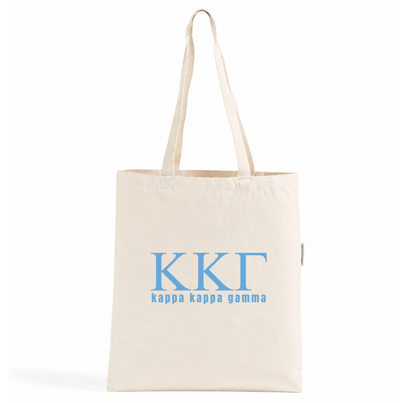 Kappa Kappa Gamma Letters Tote Bag