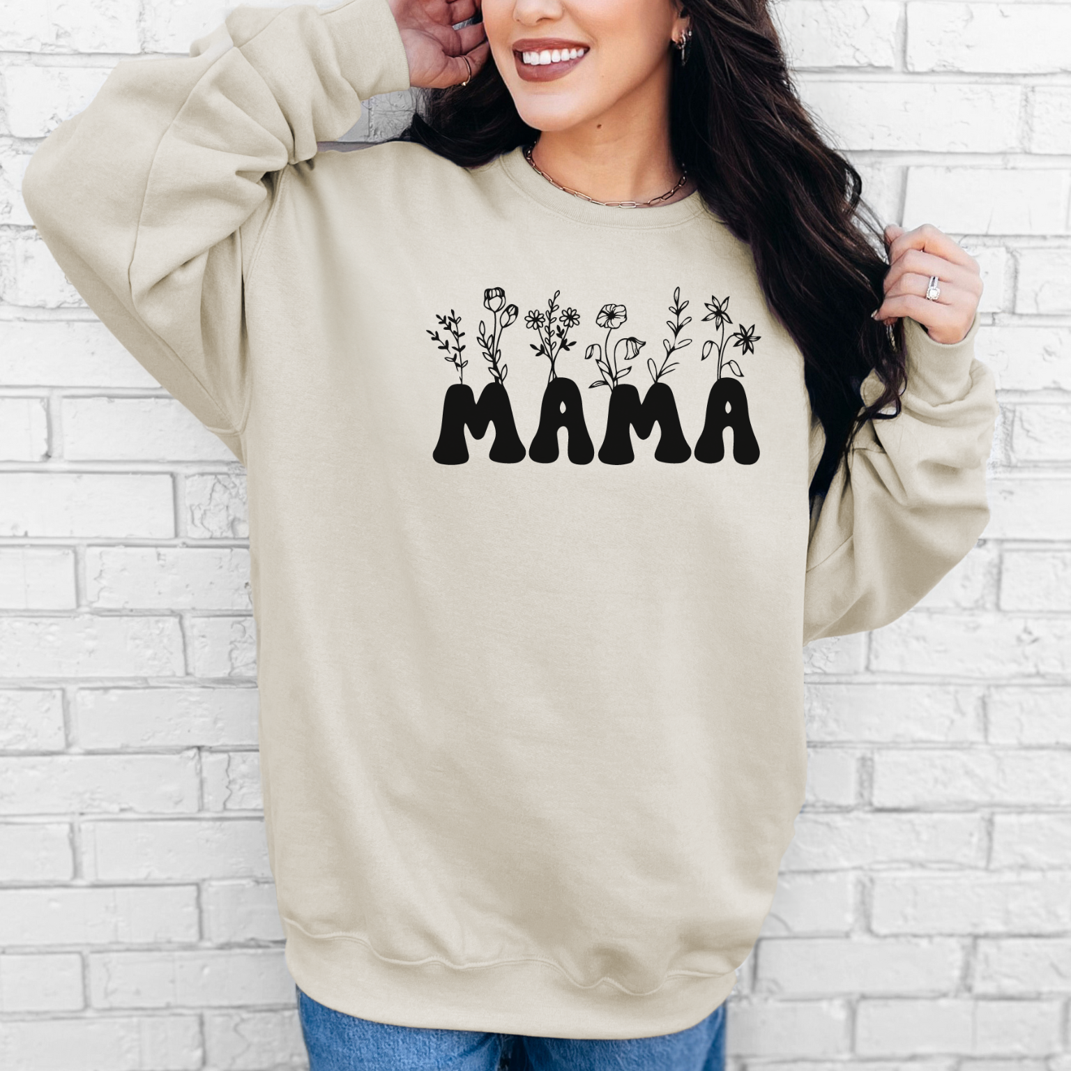 Mama Flowers Sweater