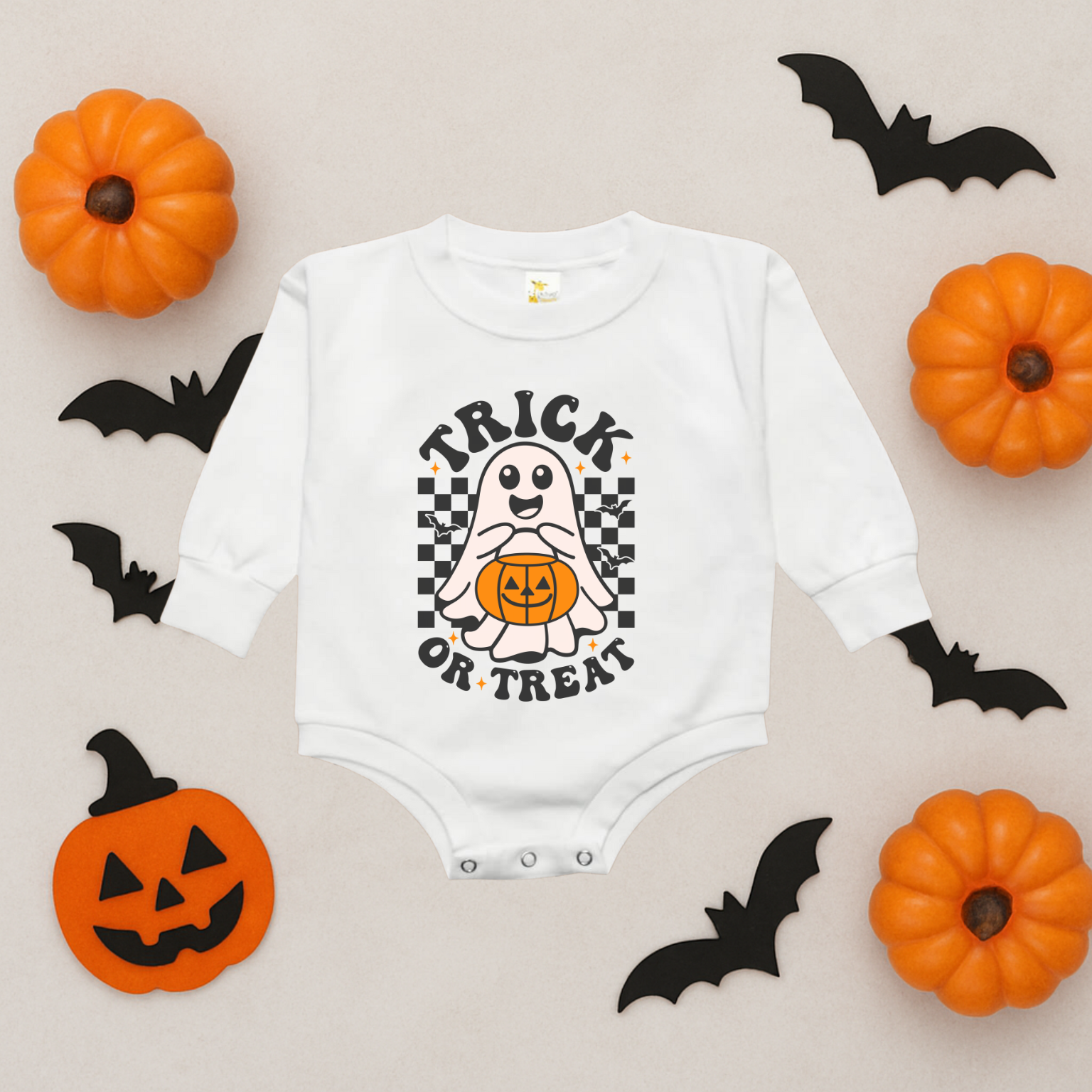 Trick or Treat Bubble Romper