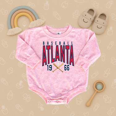 Atlanta Baseball Bubble Romper