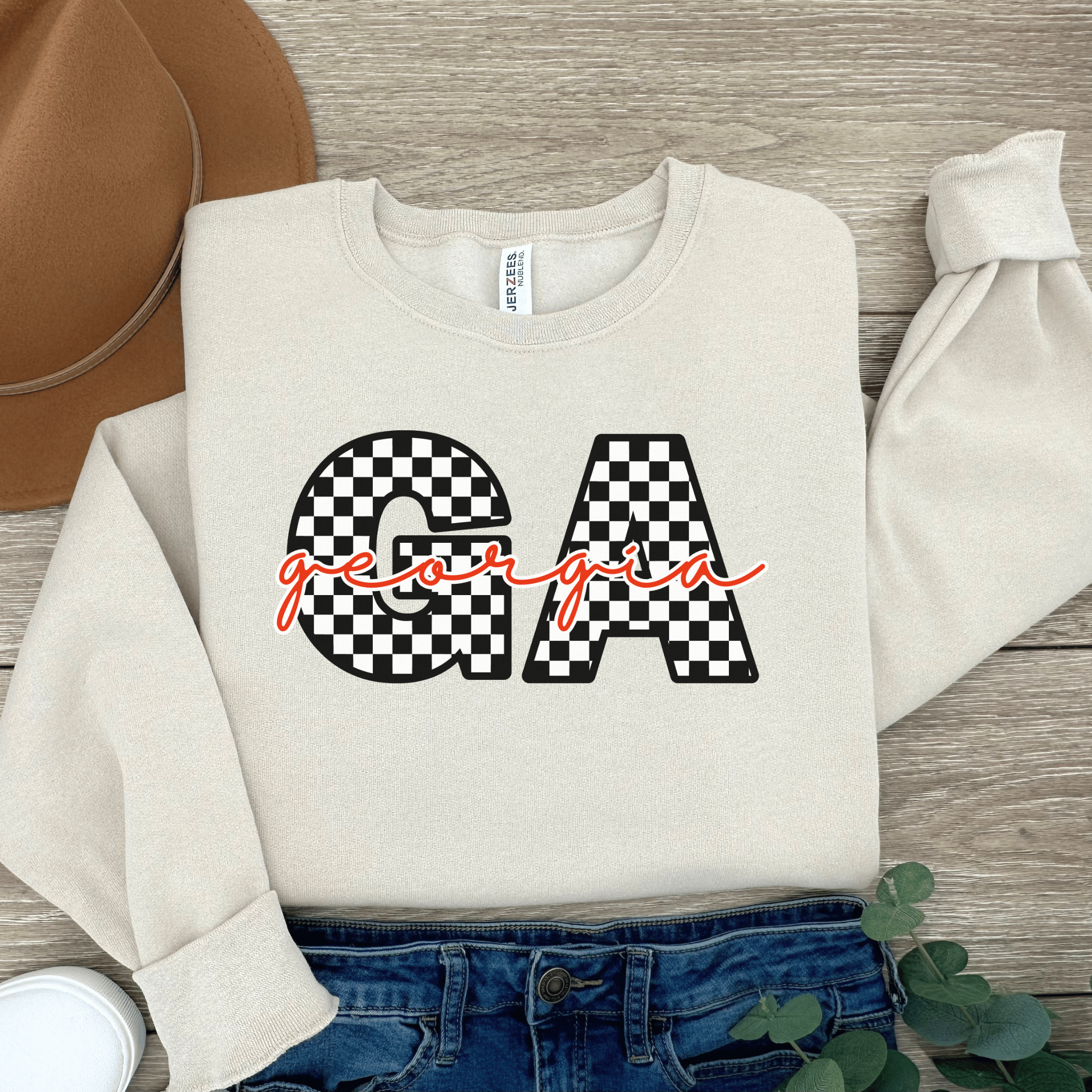 Checkered Georgia Football Sweater