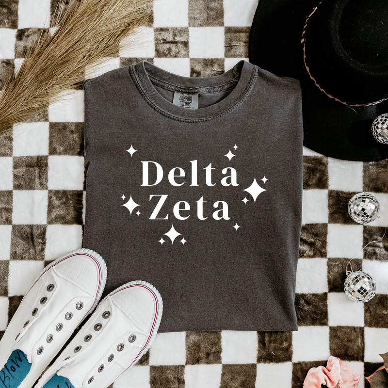 Delta Zeta White Stars T-Shirt