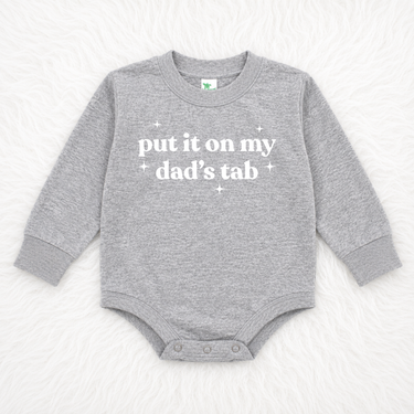 Put It on My Dad’s Tab Bubble Romper