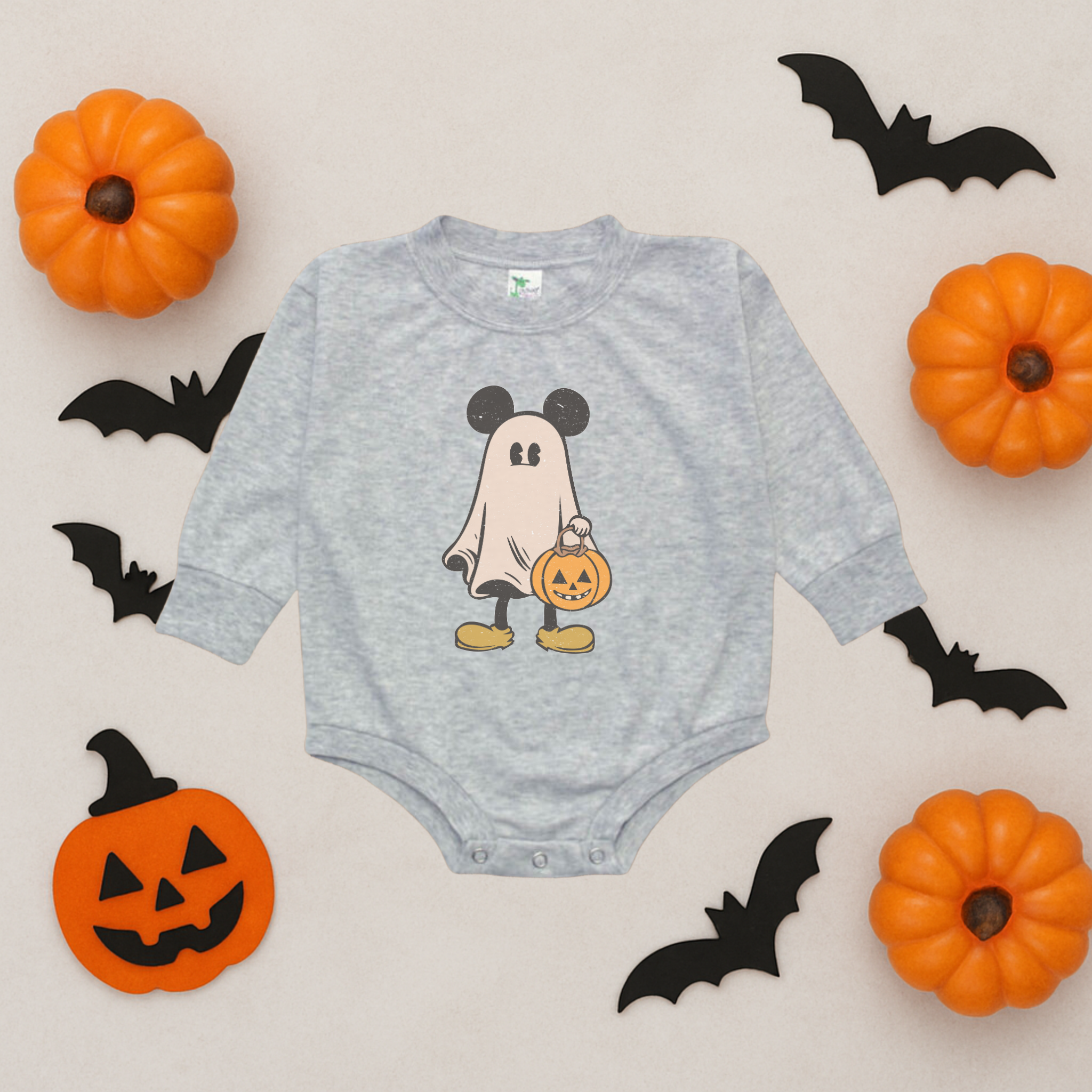 Ghost Mouse Disney Ears Bubble Romper