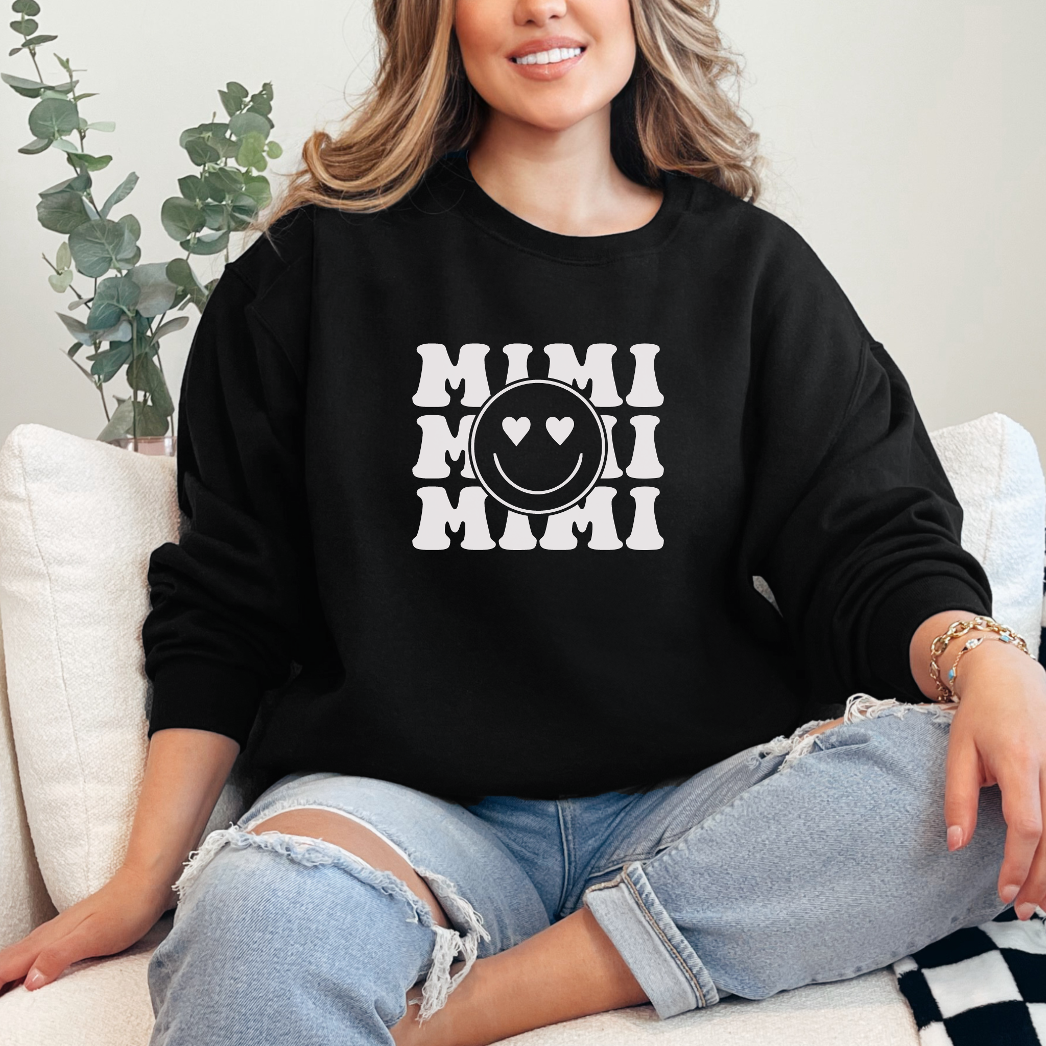 Mimi Smiley Face Sweater