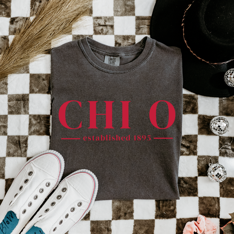 Chi O Cardinal Letters T-Shirt