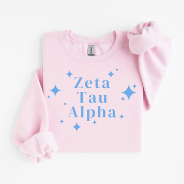 Zeta Tau Alpha Blue Stars Sweater