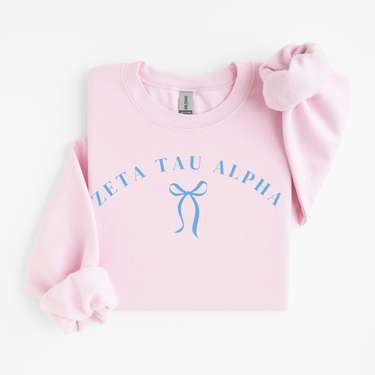 Zeta Tau Alpha Blue Ribbon Sweater