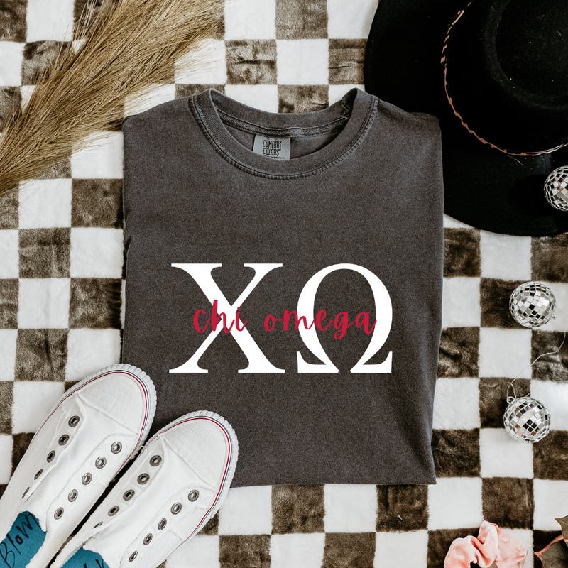 Chi Omega Letters T-Shirt