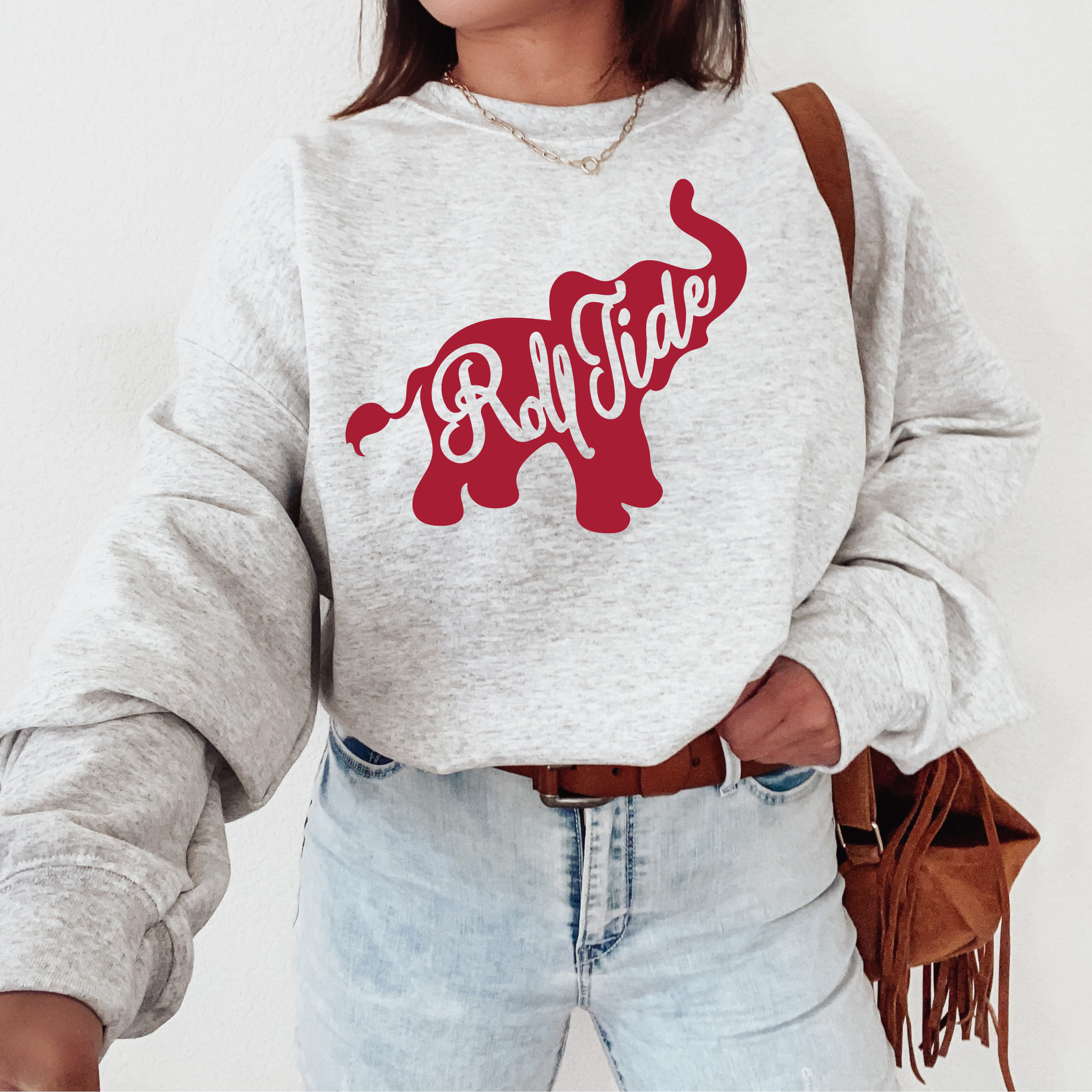 Roll Tide Elephant Football Sweater