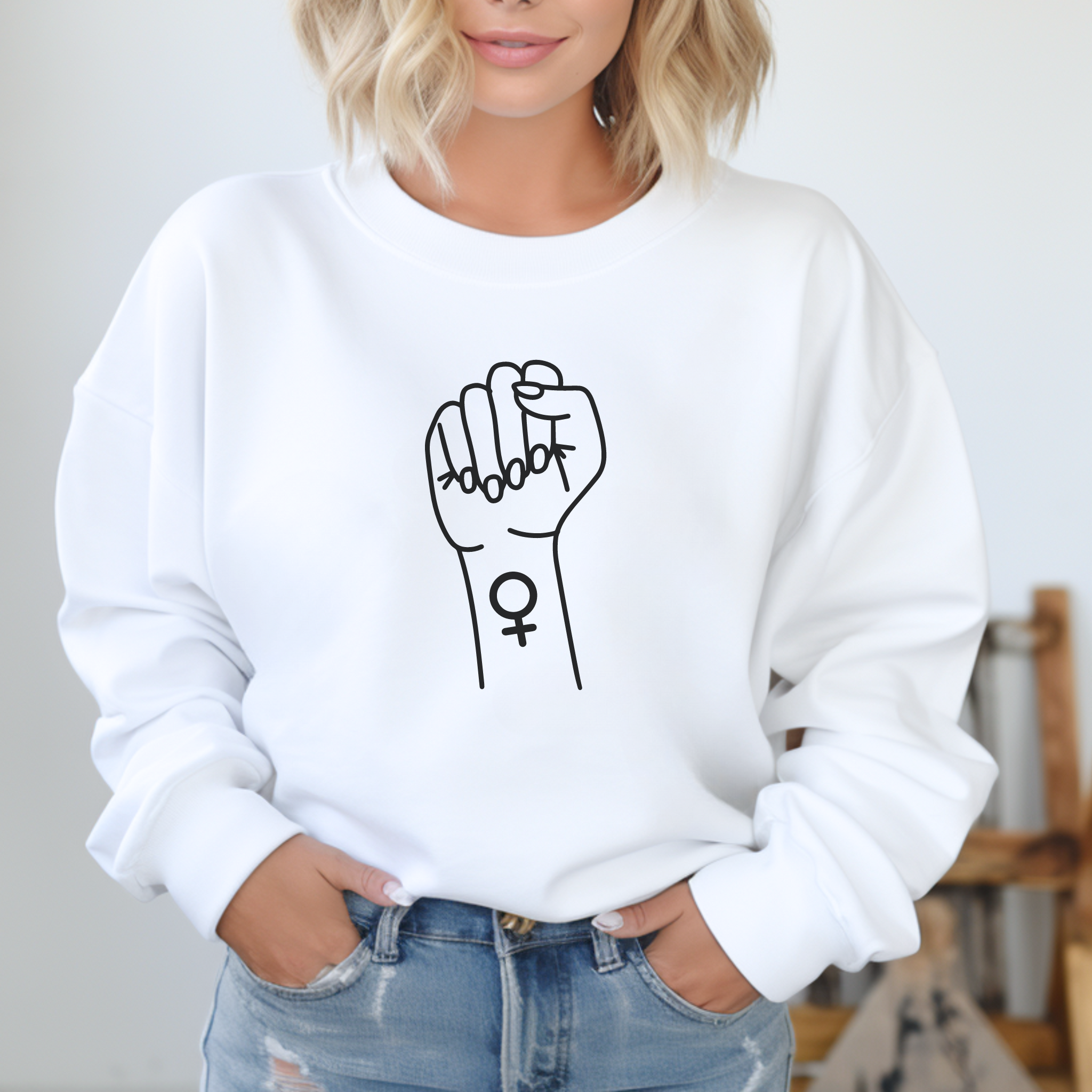 Female Rise Up Sweater