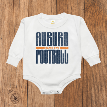 Auburn Football Game Day Bubble Romper