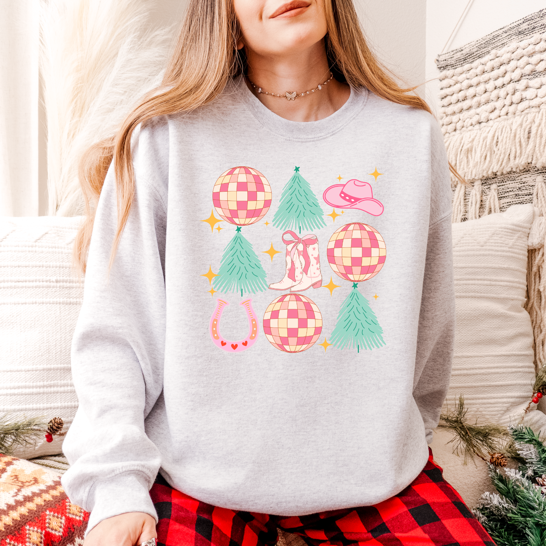 Retro Christmas Disco Sweater