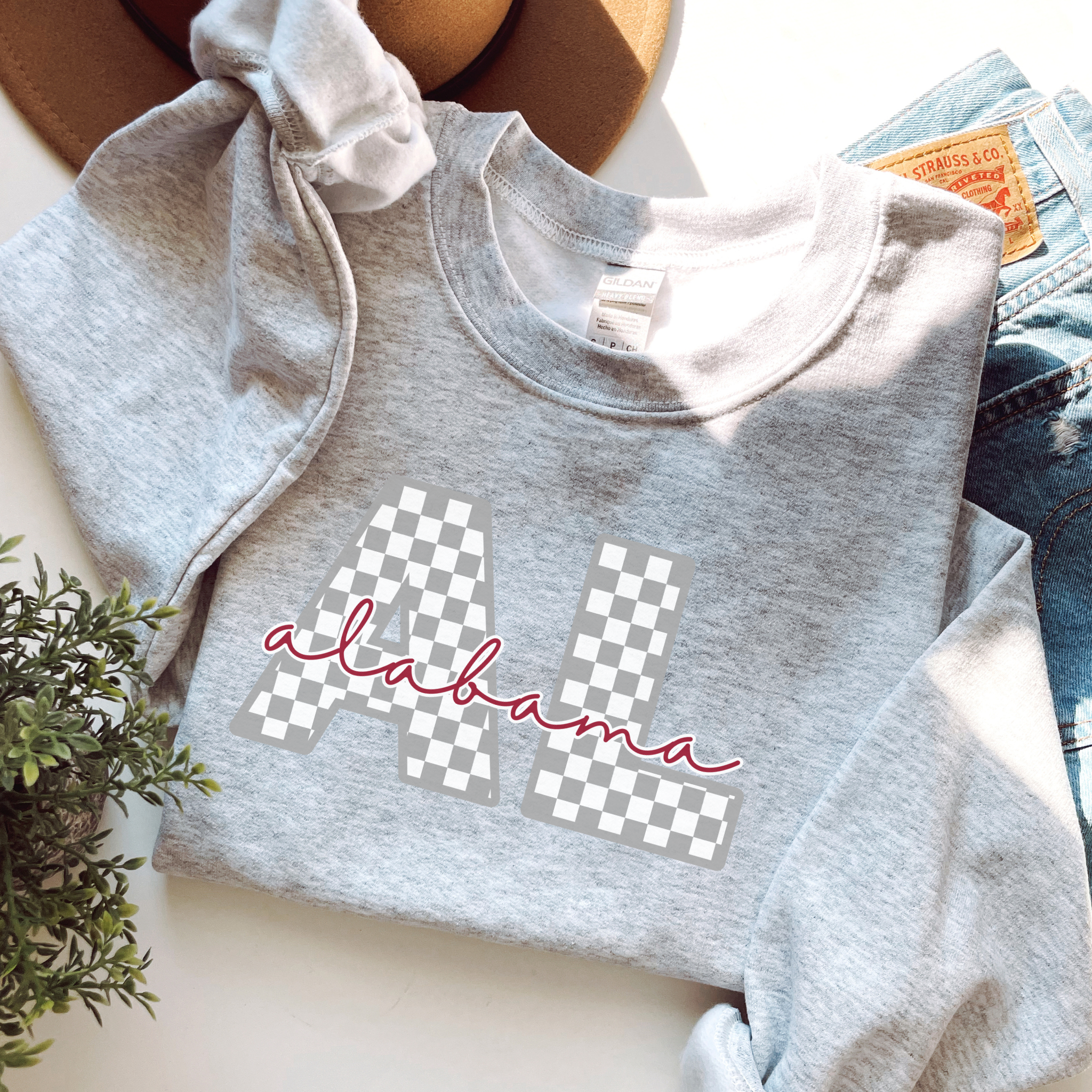 Checkered Alabama Sweater