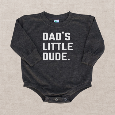 Dad's Little Dude Bubble Romper