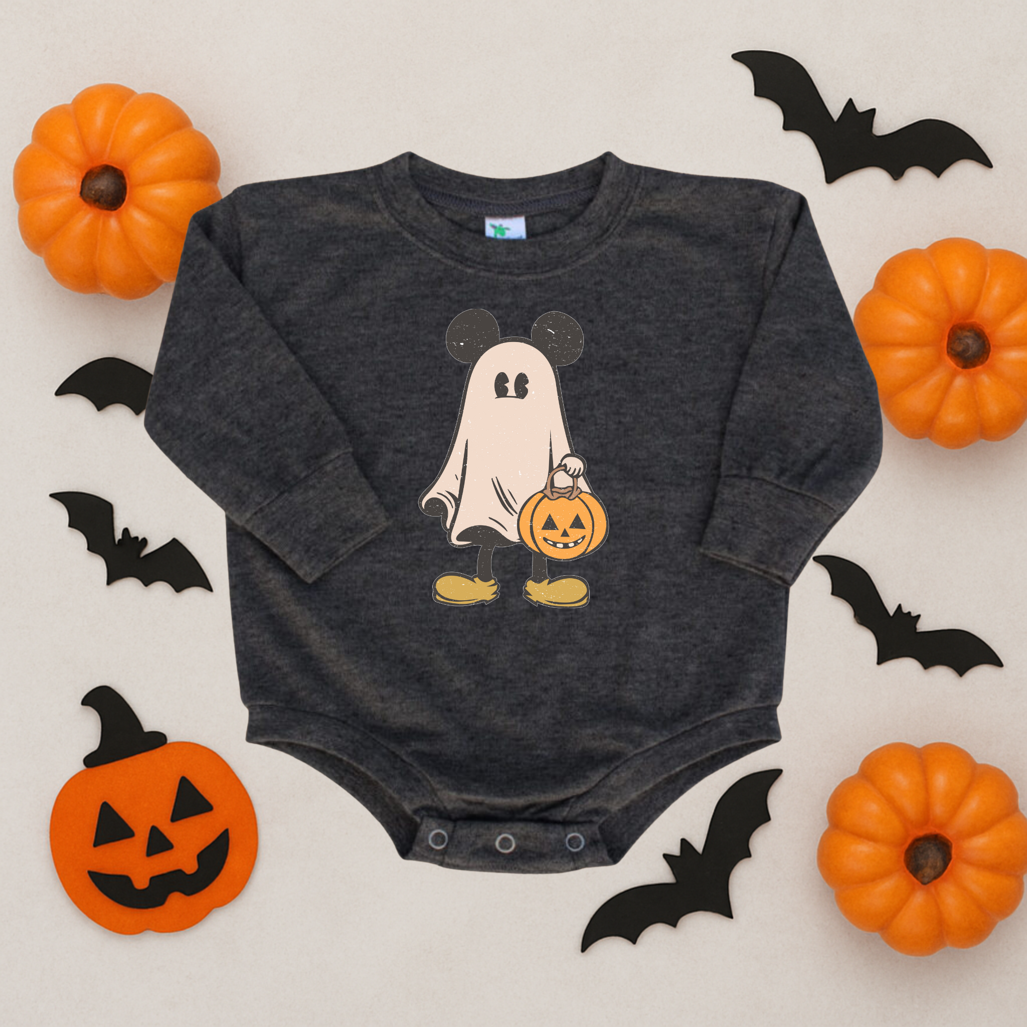 Ghost Mouse Disney Ears Bubble Romper