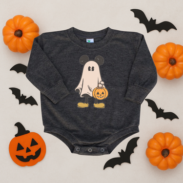 Ghost Mouse Disney Ears Bubble Romper