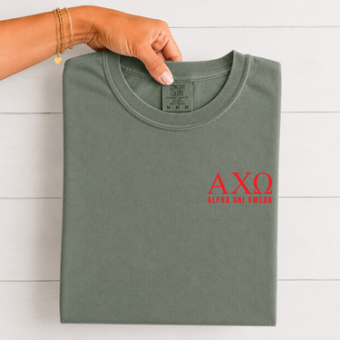 Alpha Chi Omega Scarlet Letters T-Shirt