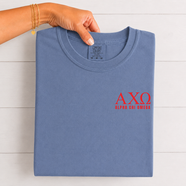 Alpha Chi Omega Scarlet Letters T-Shirt