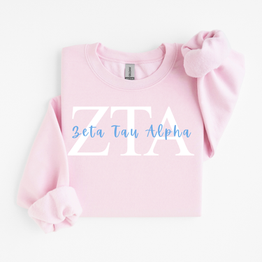 Zeta Tau Alpha Classic Letters Sweater