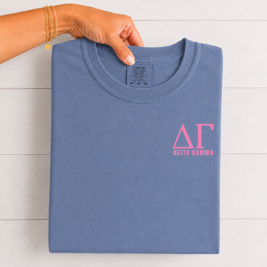 Delta Gamma Pink Letters T-Shirt