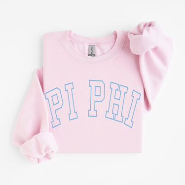 Pi Beta Phi Blue Varsity Letters Sweater