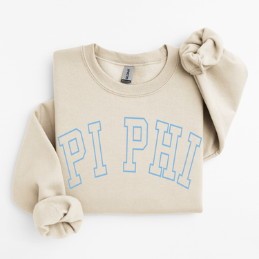 Pi Beta Phi Blue Varsity Letters Sweater