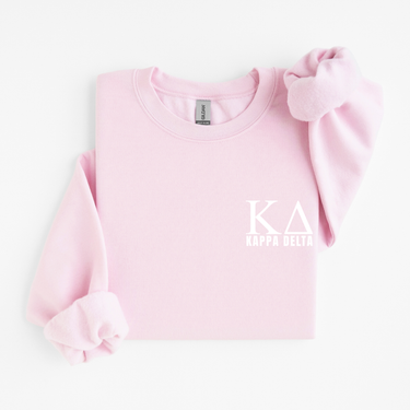 Kappa Delta White Letters Sweater