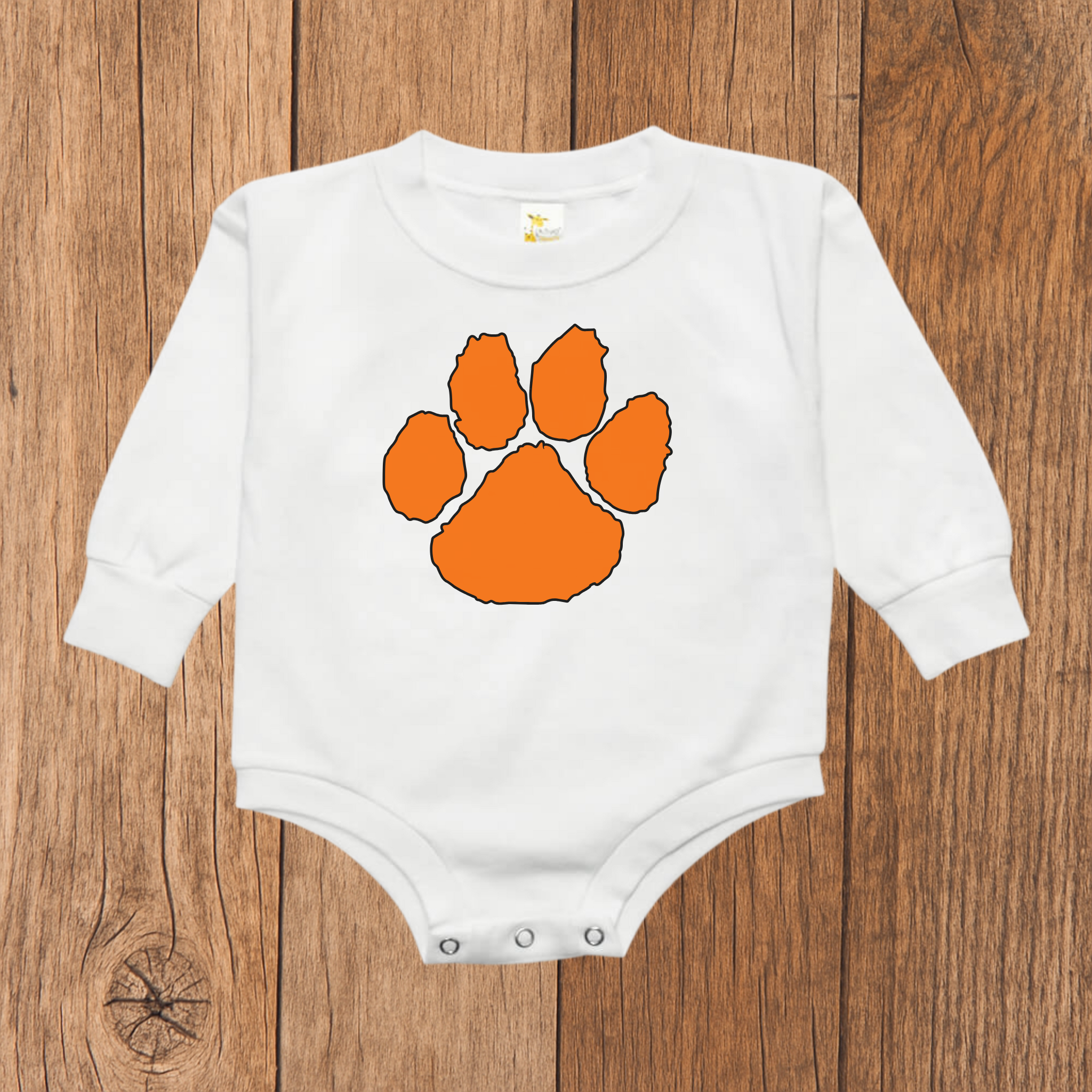 Clemson Tiger Paw Bubble Romper