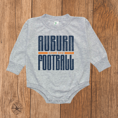 Auburn Football Game Day Bubble Romper